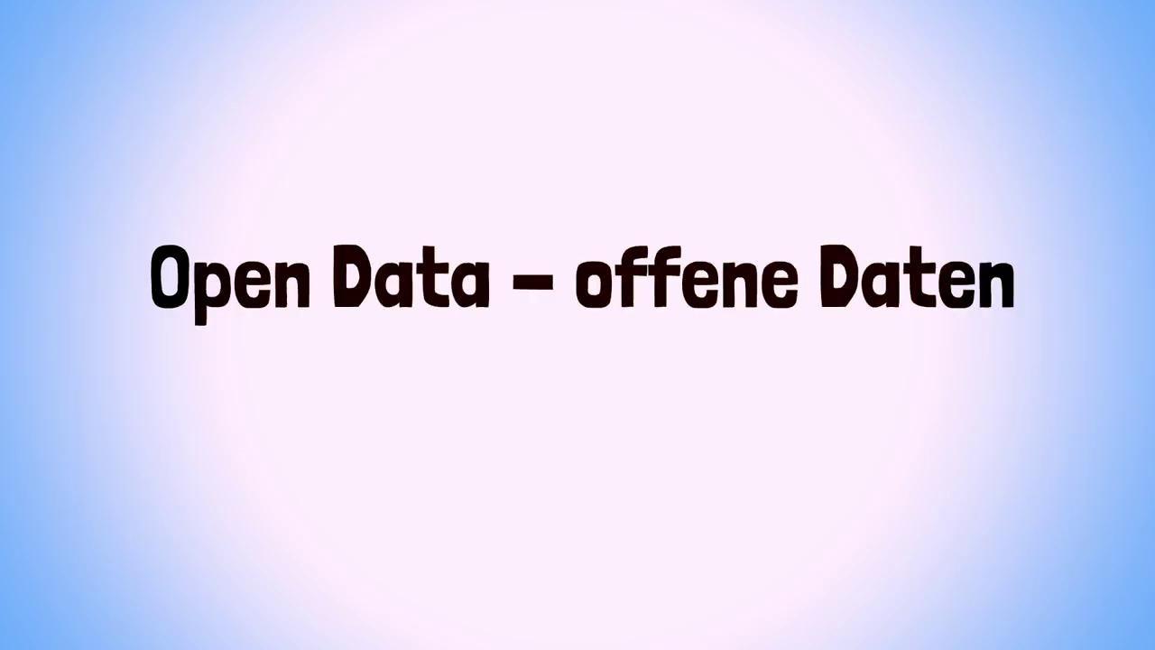 Was sind offene Daten (Open Data)? Erklärvideo